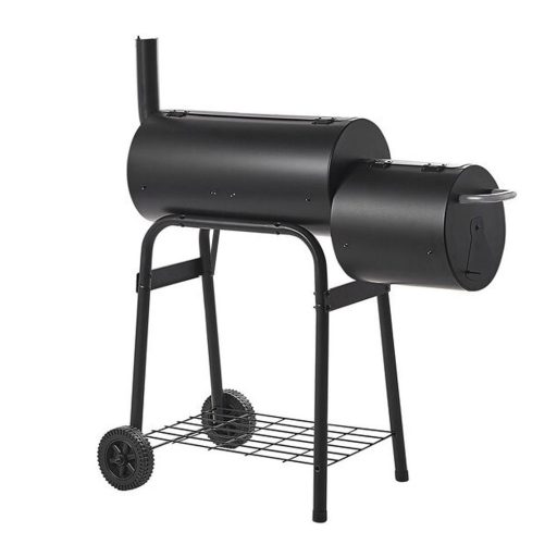 2 v 1 BBQ gril a smoker na drevené uhlie