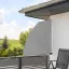 Skladacia zástena na balkón, 140 cm,- sivá