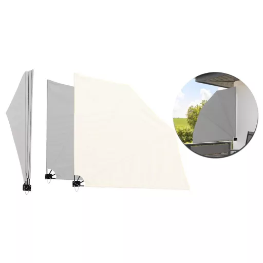 Skladacia zástena na balkón, 140 cm, 2 farby