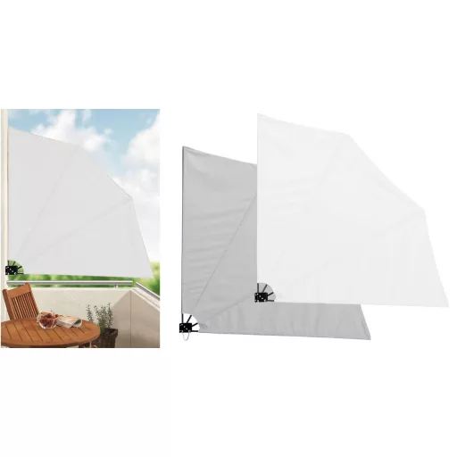 Skladacia zástena na balkón, 140 cm, 2 farby