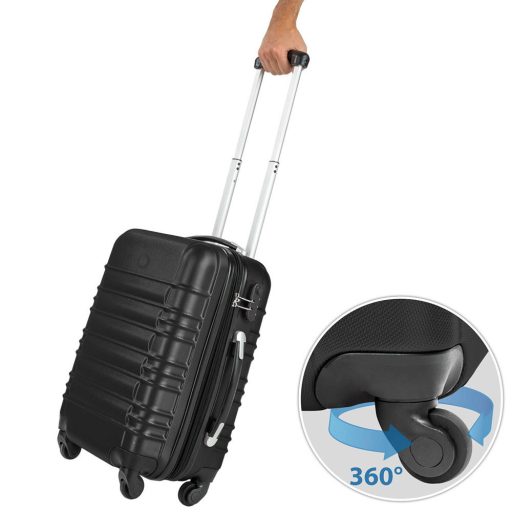 Sada 4 cestovných kufrov s tvrdým krytom, 4 rôzne farby