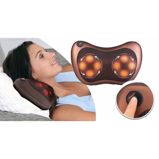 Elektrický masážny vankúš, 8 masážnych hlavíc