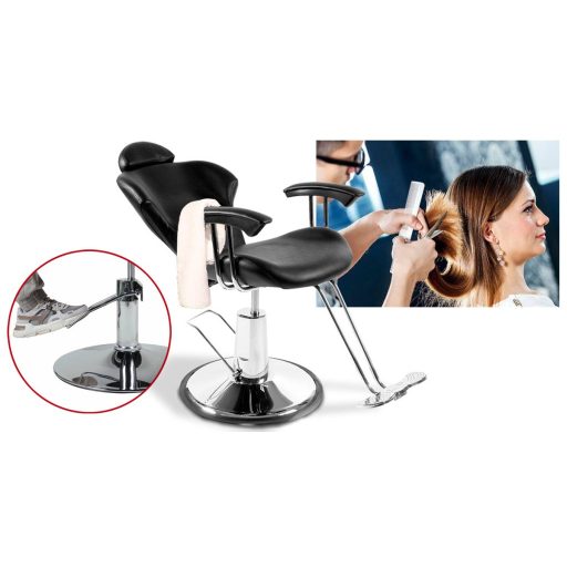 Kadernícka stolička s nastaviteľnou výškou - čierna