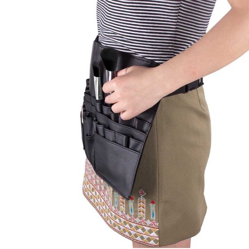 18 dielna sada štetcov na líčenie s opaskovým puzdrom