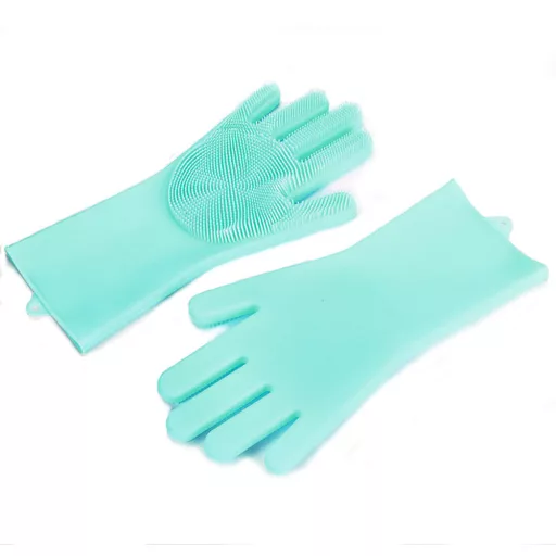 Silikónové rukavice na umývanie riadu