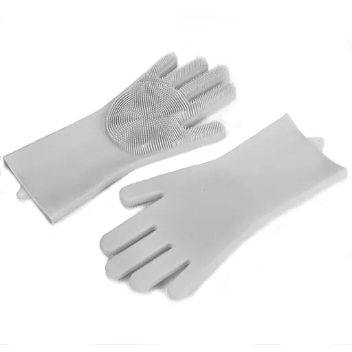 Silikónové rukavice na umývanie riadu