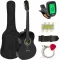 Akustický gitarový set pre začiatočníkov s ladičkou navyše,  2 farebné prevedenia, čierny