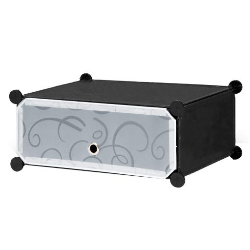 Botníkový organizér z plastu, rôzne farby- čierny