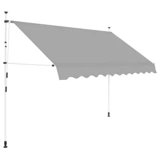 Rolovacia markíza, sivá, 250x120 cm