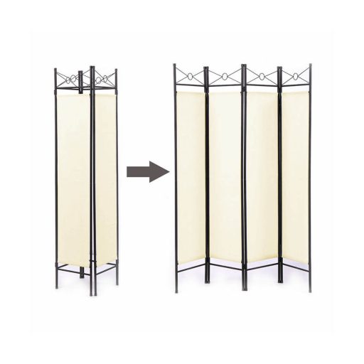 Skladací paraván so 4 panelmi, rôzne typy