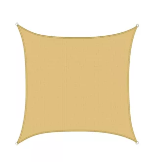 Tieniaca plachta, štvorcová, polyetylén, béžová
