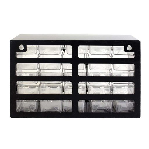 Zásuvková úložná skrinka na náradie, 25 priehradiek