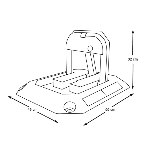 Manuálna parkovacia zábrana, 2 ks