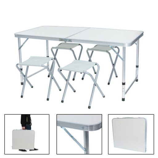 Kempingový stôl so 4 stoličkami