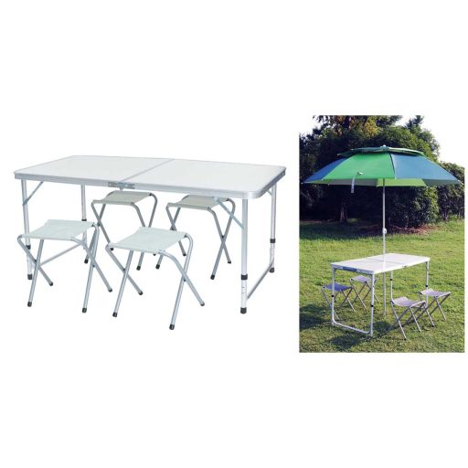 Kempingový stôl so 4 stoličkami