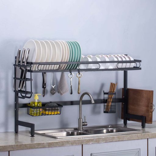 Poschodový odkvapkávač na riad na drez