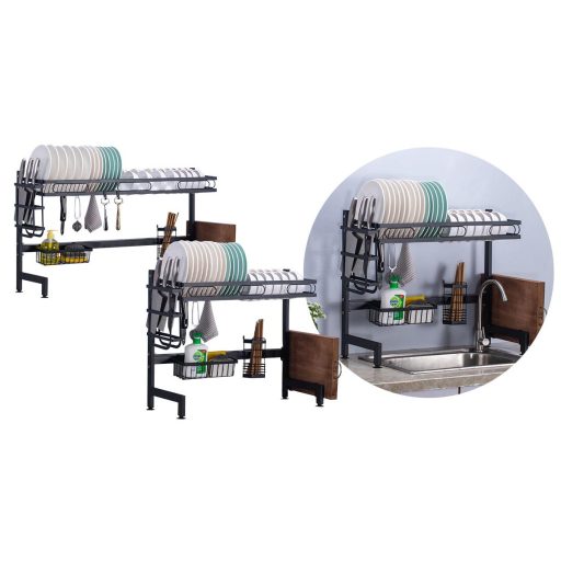 Poschodový odkvapkávač na riad na drez