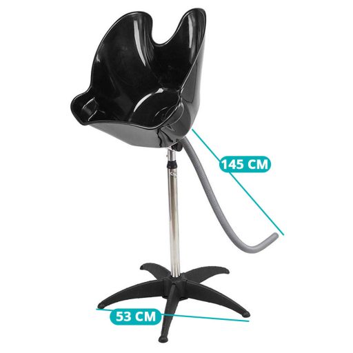 Prenosné kadernícke umývadlo na statíve