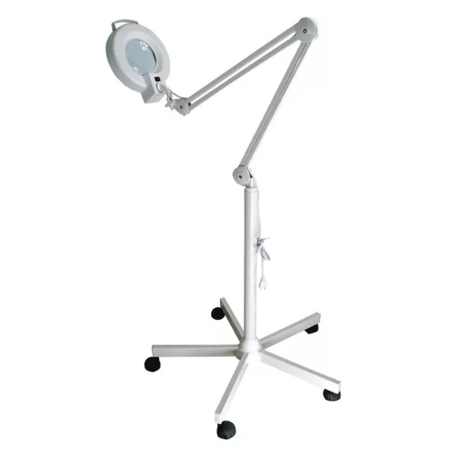 Kozmetická lampa s lupou a stojanom