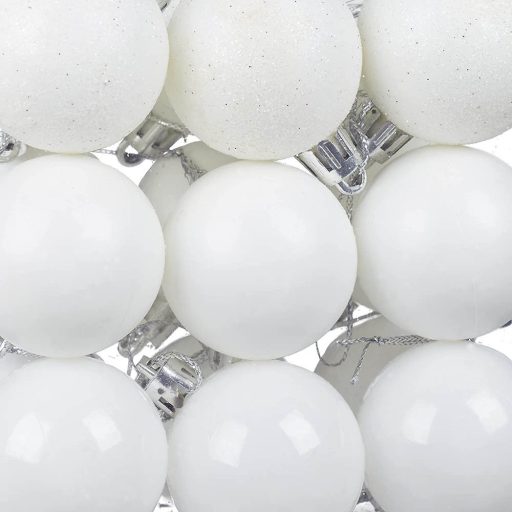 Sada 112 ks ozdôb na vianočný stromček, rôzne farby, biela