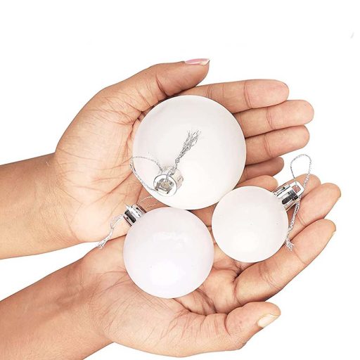 Sada 112 ks ozdôb na vianočný stromček, rôzne farby, biela