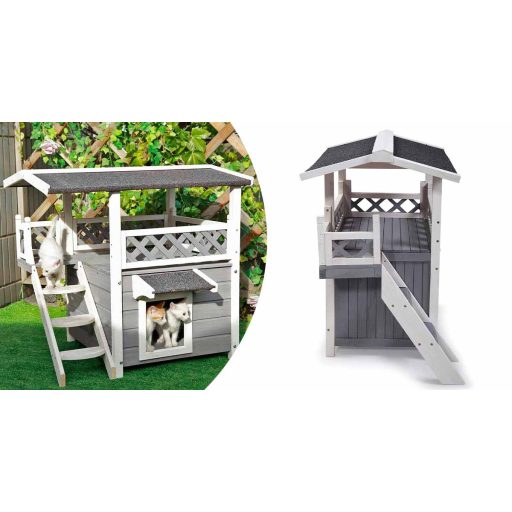 Dvojposchodvý domček pre psíka/mačičku