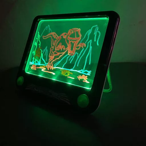 Magická svietiaca tabuľa, viac typov, dinosaurus