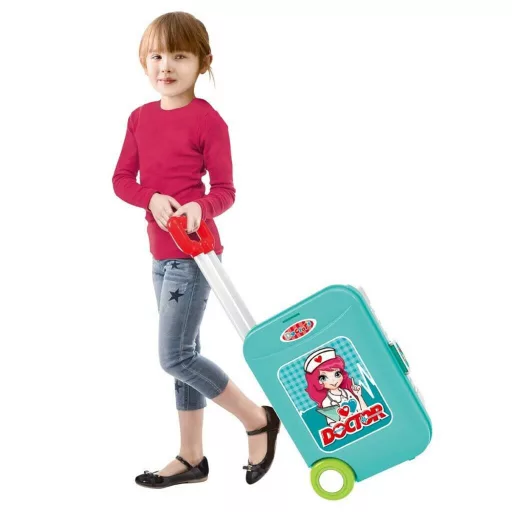 Detský stolík v kufríku na kolieskach, rôzne typy