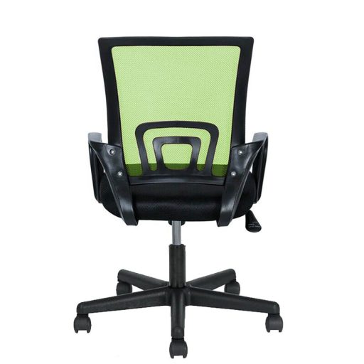 Kancelárska otočná stolička s podrúčkami v rôznych farbách, zelená