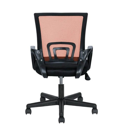 Kancelárska otočná stolička s podrúčkami v rôznych farbách, oranžová