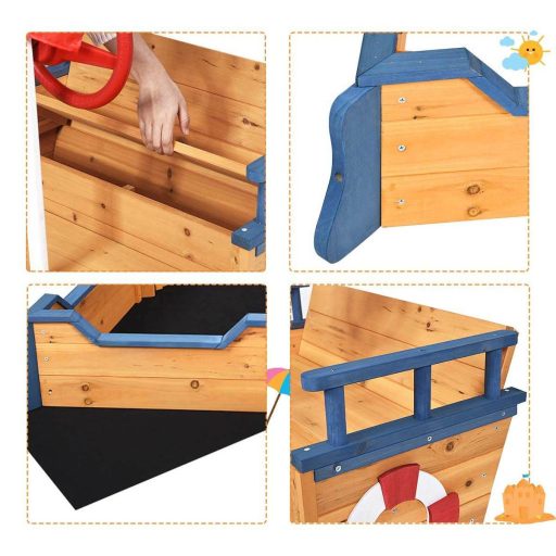 Pieskovisko v tvare pirátskej loďky