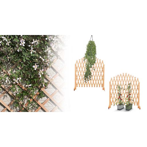 Nastaviteľná drevená mriežka na popínavé rastliny, 2 ks