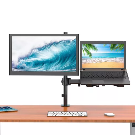 Stolný držiak na monitor a notebook