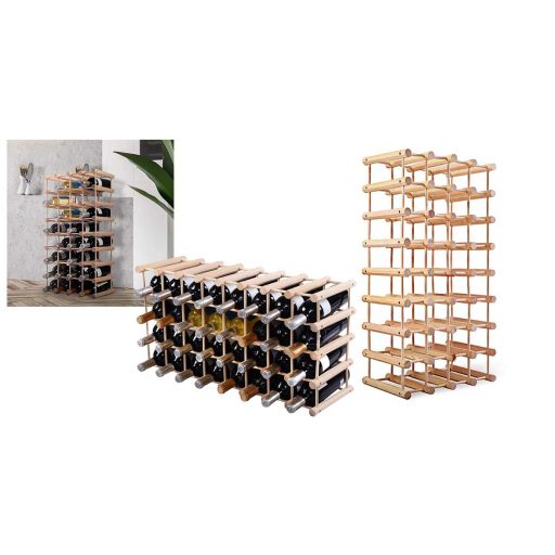 Drevený regál na víno pre 36-40 fliaš