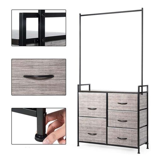 Mobilný zásuvkový stojan na oblečenie