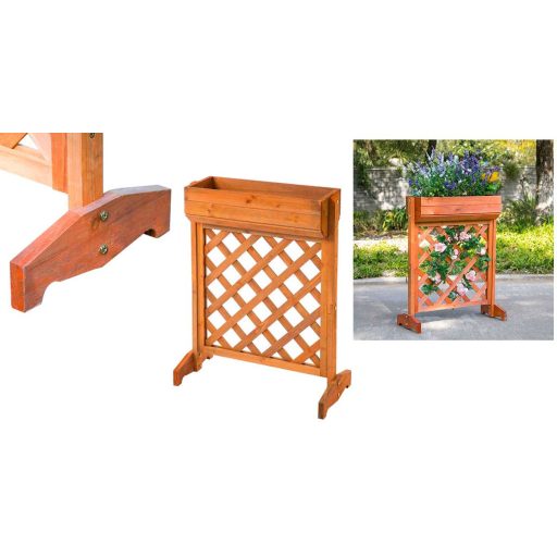 Záhradný drevený box na kvety