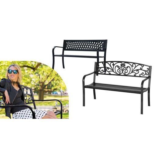 Záhradná lavička, niekoľko typov