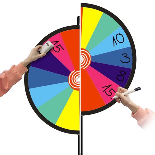 Popisovateľné koleso štastia so stojanom