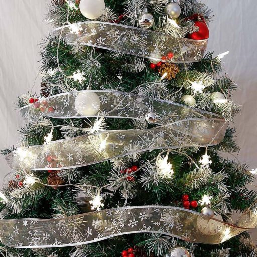 Vianočný pásik s 250 LED diódami, strieborný, 25 m