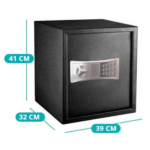 Digitálny trezor v 2 veľkostiach, veľký- čierny