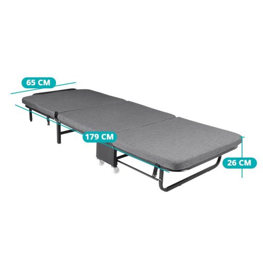 Posteľ pre hostí, rôzne typy, sivý