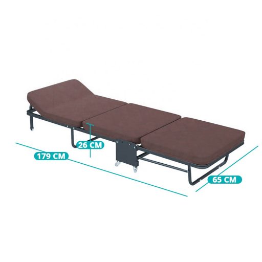Posteľ pre hostí, rôzne typy, hnedý