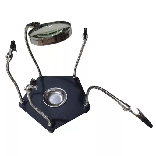 Držiak tretia ruka s lupou