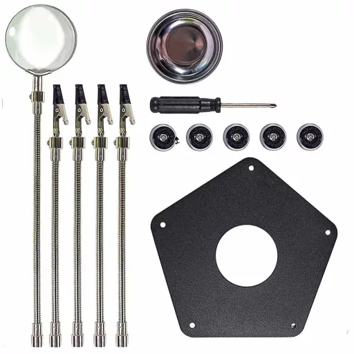 Držiak tretia ruka s lupou