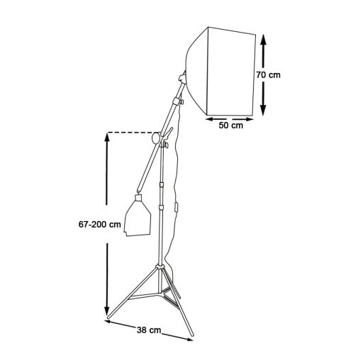 Štúdiové osvetlenie s taškou