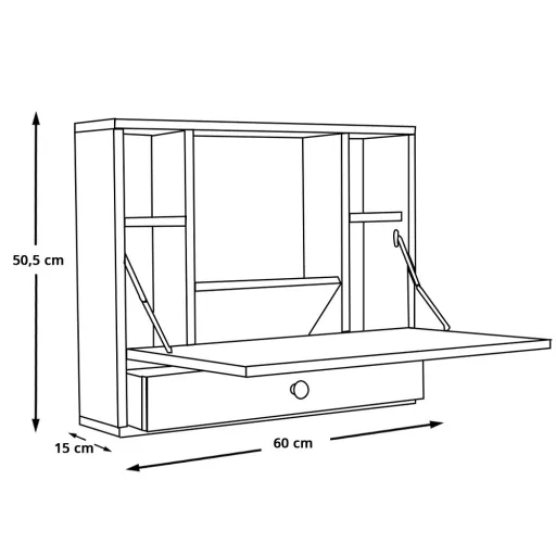 Nástenný držiak na notebook