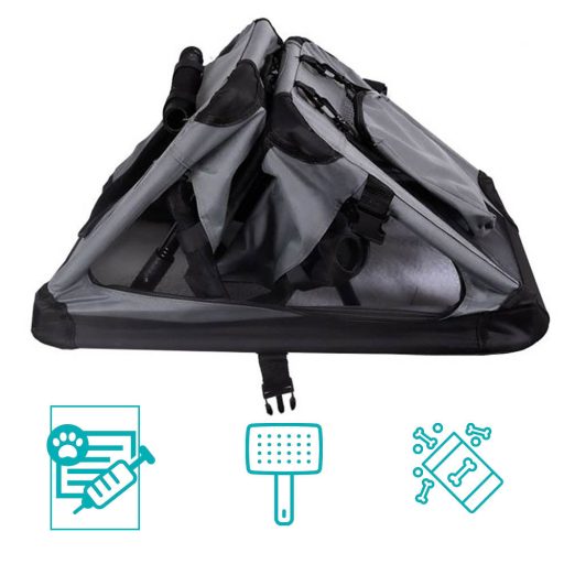 Skladacia a prenosná prepravka na domáce zviera, viac typov, veľkosť M