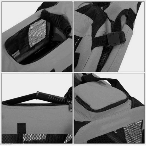 Skladacia a prenosná prepravka na domáce zviera, viac typov, veľkosť M