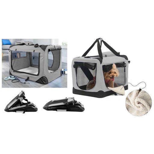 Skladacia a prenosná prepravka na domáce zviera, viac typov, veľkosť M