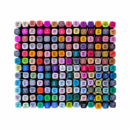 Sada 168 kusov obojstranných fixiek v prenosnej taške navyše